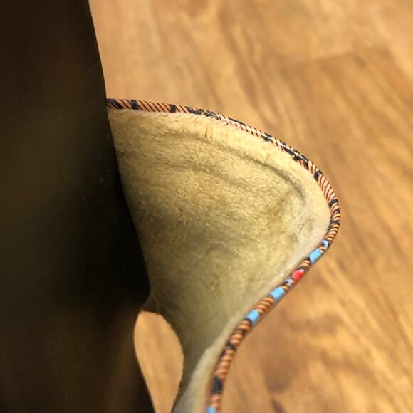 NWOT Guess Brown Floral Slip On Slide Sandals Size 8 - Picture 6 of 12